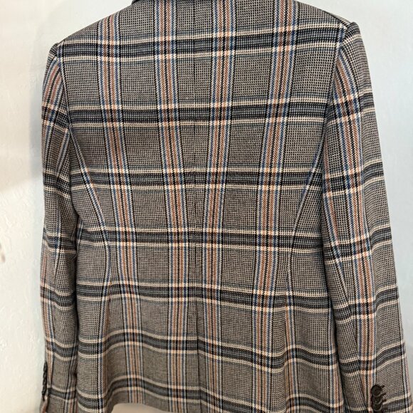 VERONICA BEARD “Miller Dickey” Herringbone Tweed Blazer Jacket – Size 8 - Picture 4 of 5